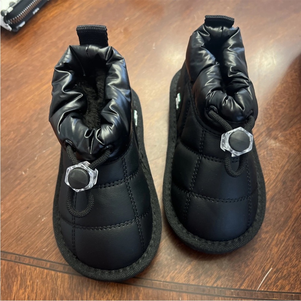 Black Quilted Booties